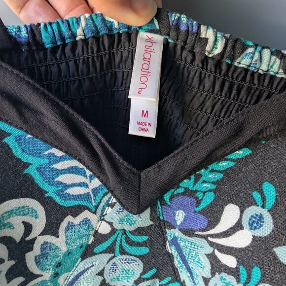 Xhileration Pantsuit/romper floral multicolor with pockets size M - Picture 3 of 7